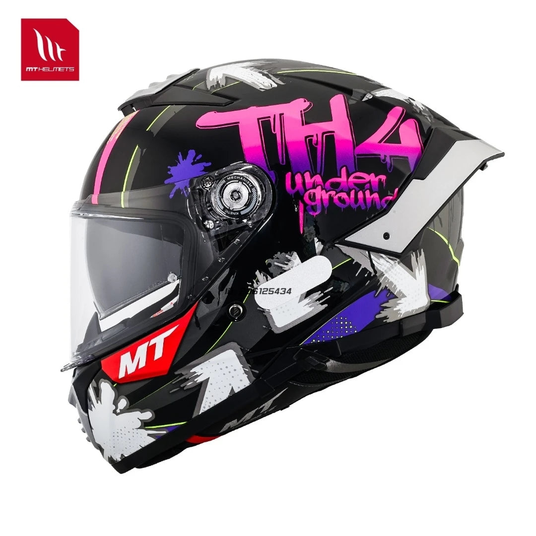 Full Face Motorcycle Helmet with Clear Visor