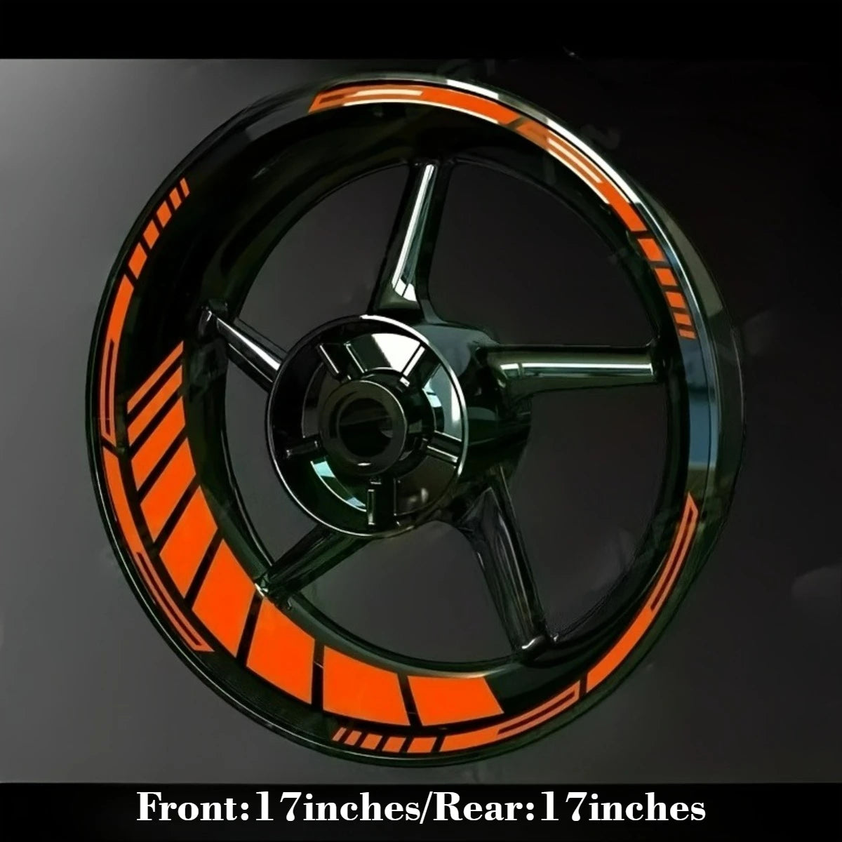 Motorcycle Hub Sticker Set for 17-Inch Wheels