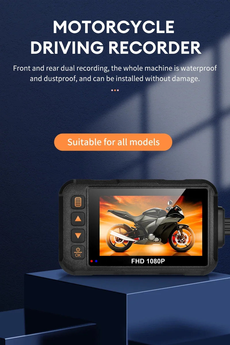 Dual Dashcam DVR with Front & Rear Night Vision