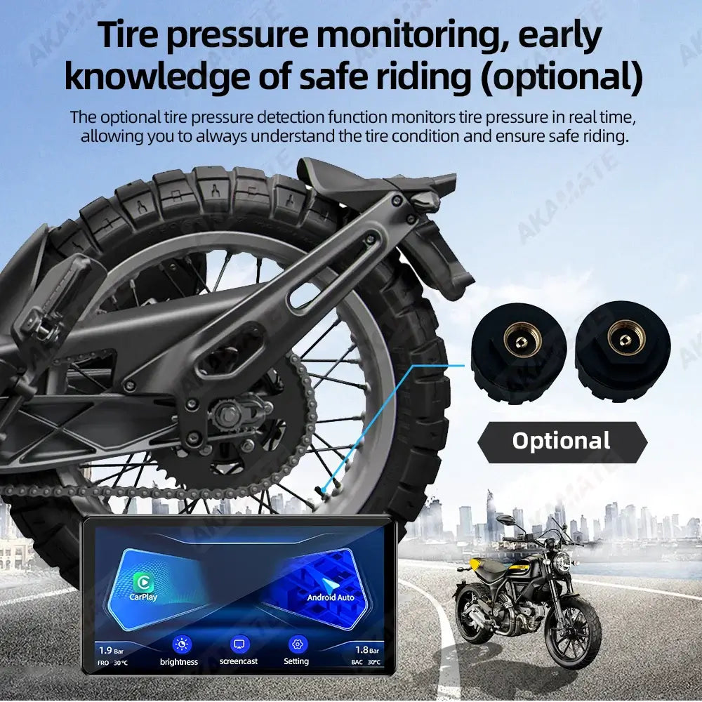 Motorcycle Bluetooth Navigation Display with 6-Inch Screen