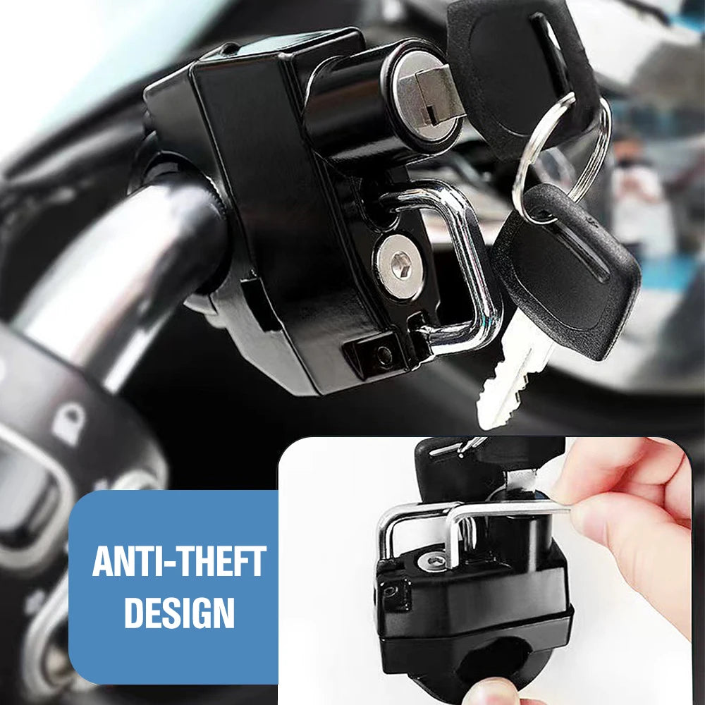 Motorcycle Helmet Lock with 2 Keys