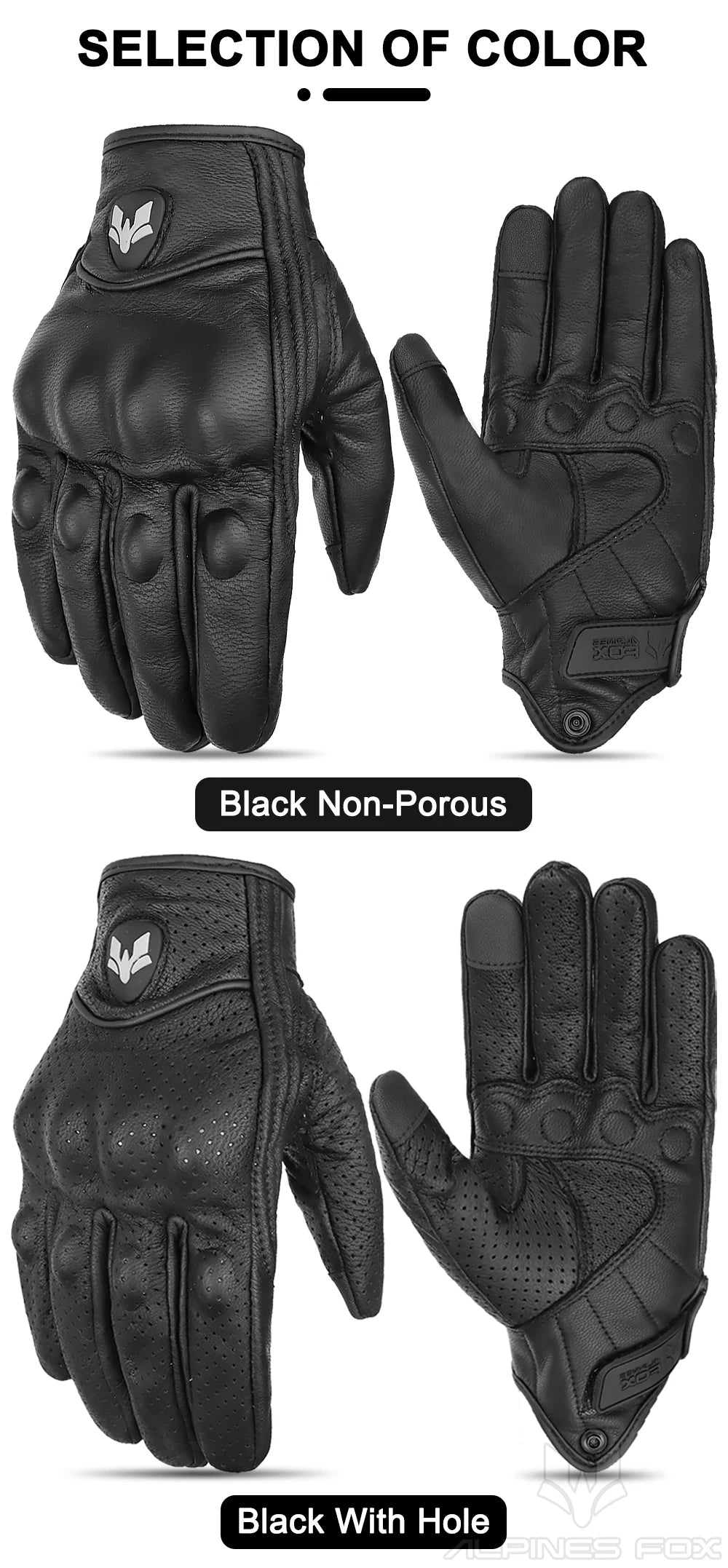 Touchscreen Vintage Motorcycle Gloves