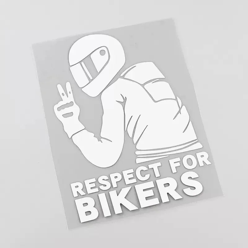 Respect Biker 3D Vinyl Sticker