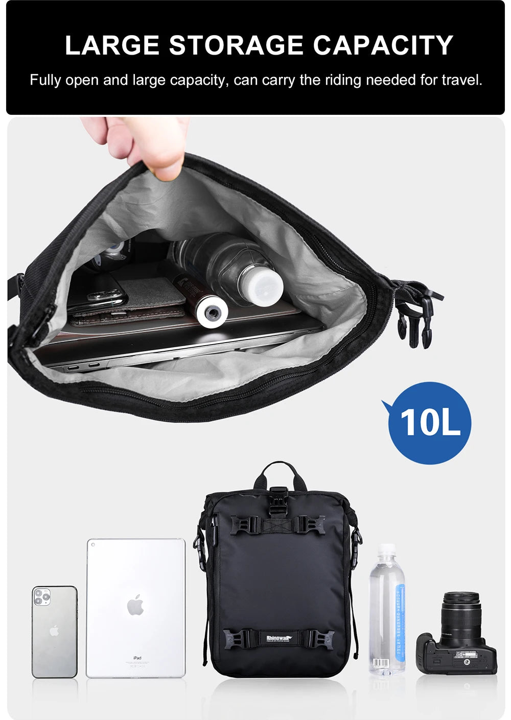 Waterproof Motorcycle Back Seat Bag