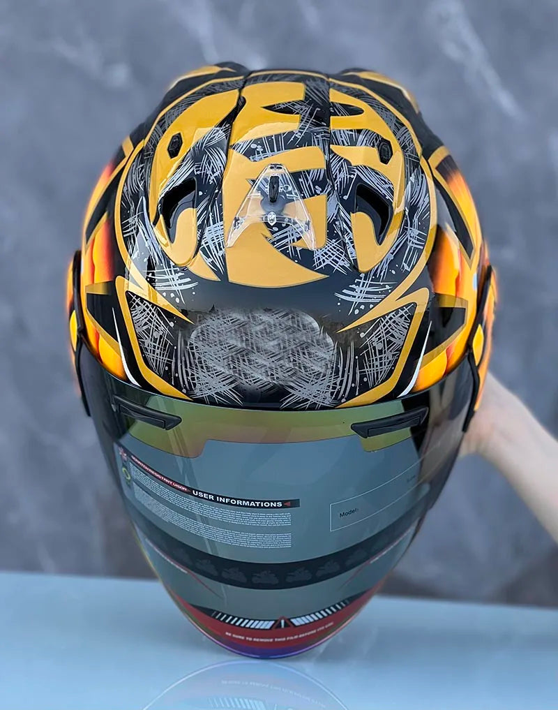 Golden Bodyguard Half Motorcycle Helmet