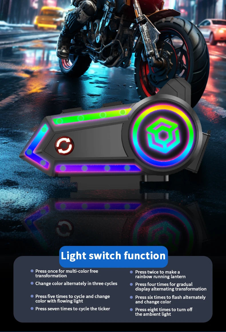 Bluetooth Motorcycle Headset