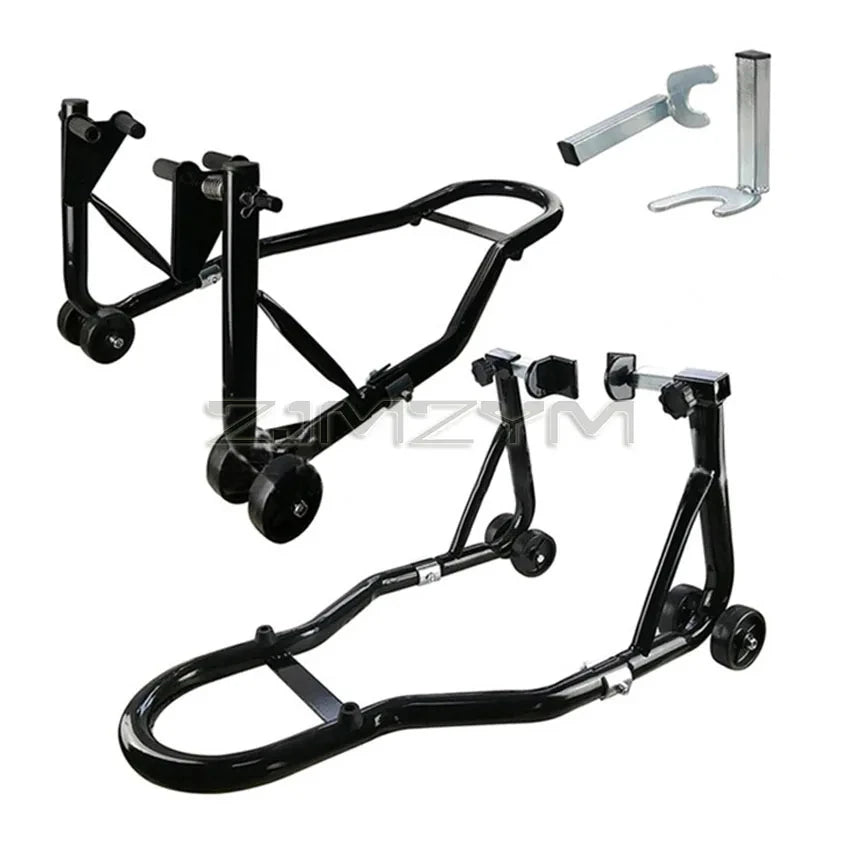 Motorcycle Front and Rear Wheel Stand Set