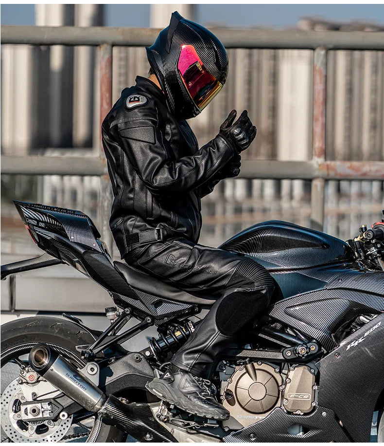 Men's Leather Motorcycle Jacket