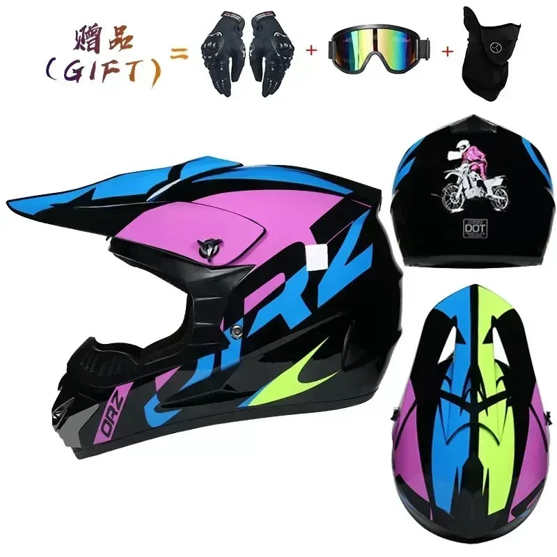 Off-Road Motorcycle Helmet - DOT Certified