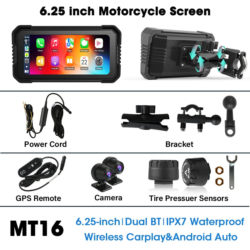 motorcycle touch screen GPS navigation system