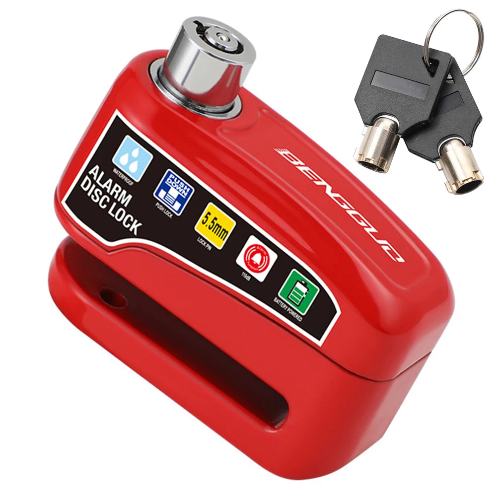 Motorcycle Alarm Wheel Disk Brake Lock