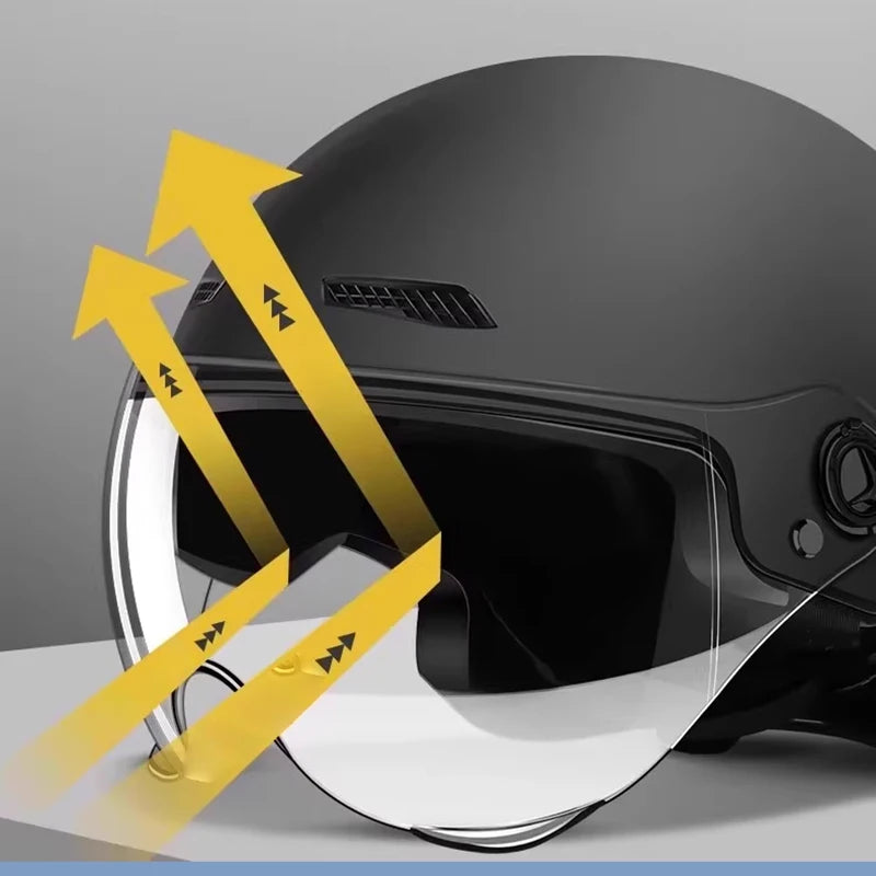 Classic Retro Motorcycle Helmet