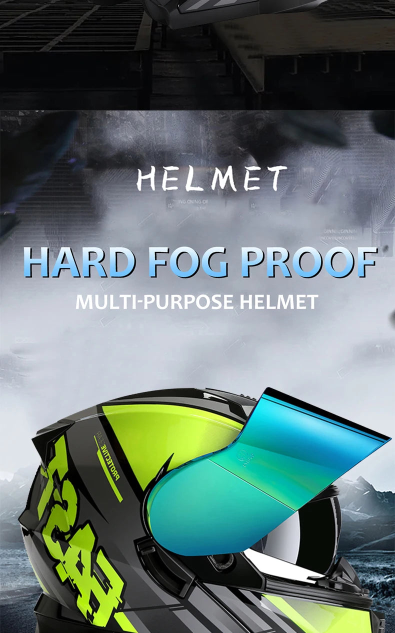 Double Visor Flip-Up Motorcycle Helmet