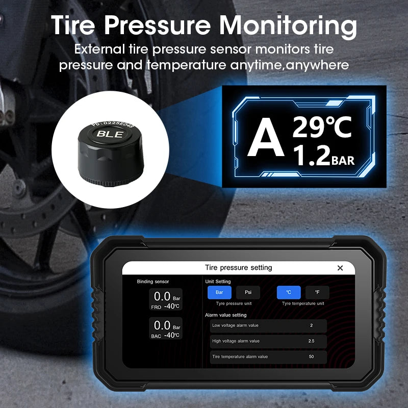 motorcycle touch screen GPS navigation system