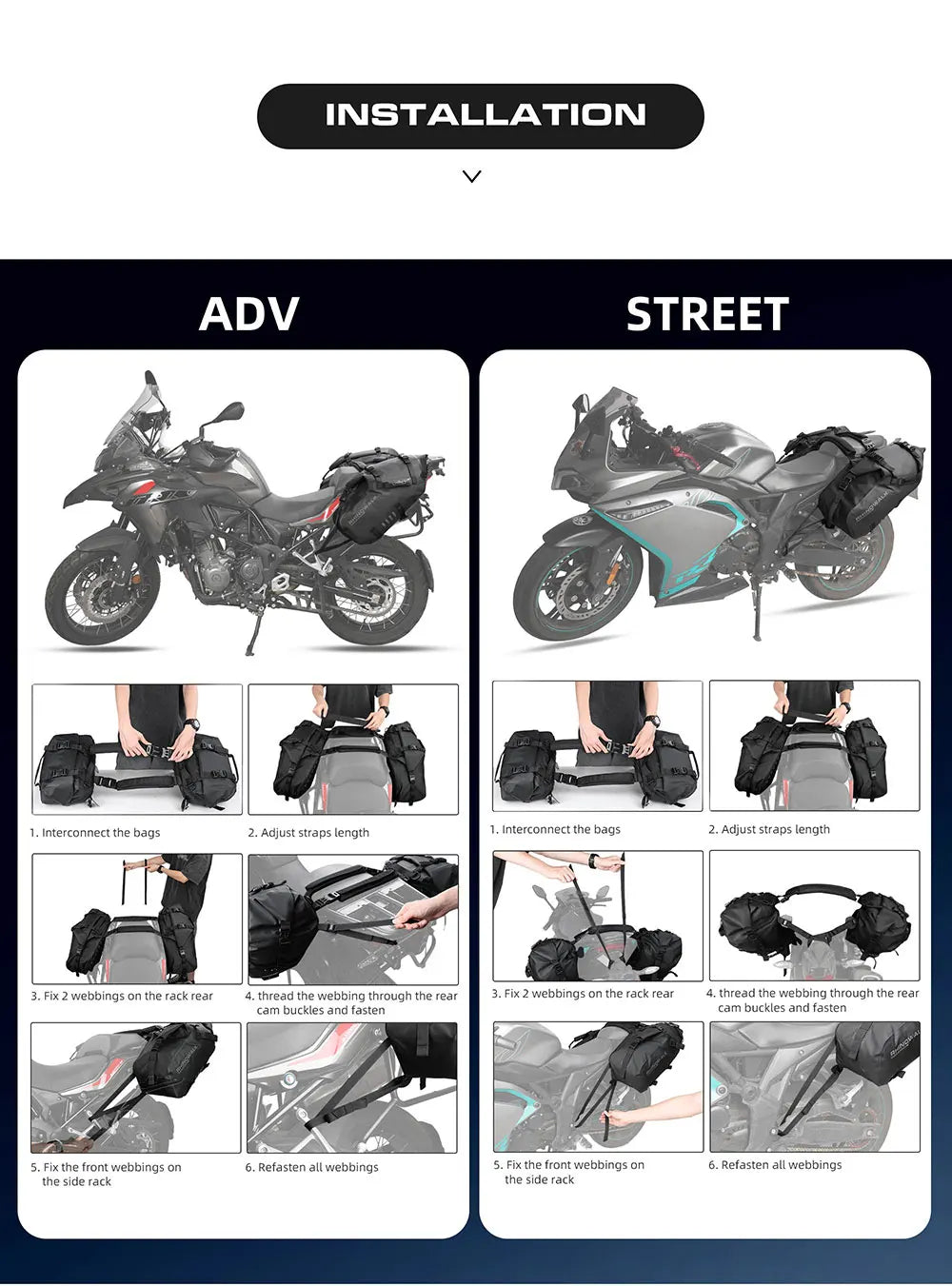 Waterproof Pannier Side Bags