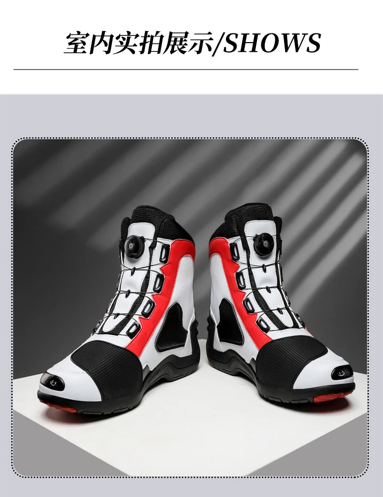 High-Top Off-Road Motorcycle Boots