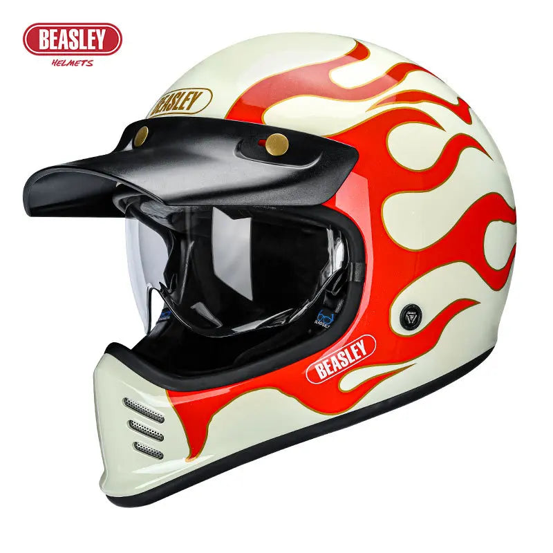 BEASLEY ECE DOT Bluetooth Electric Motorcycle Helmet