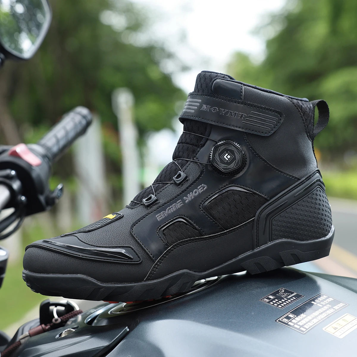 Men's Leather Racing Boots