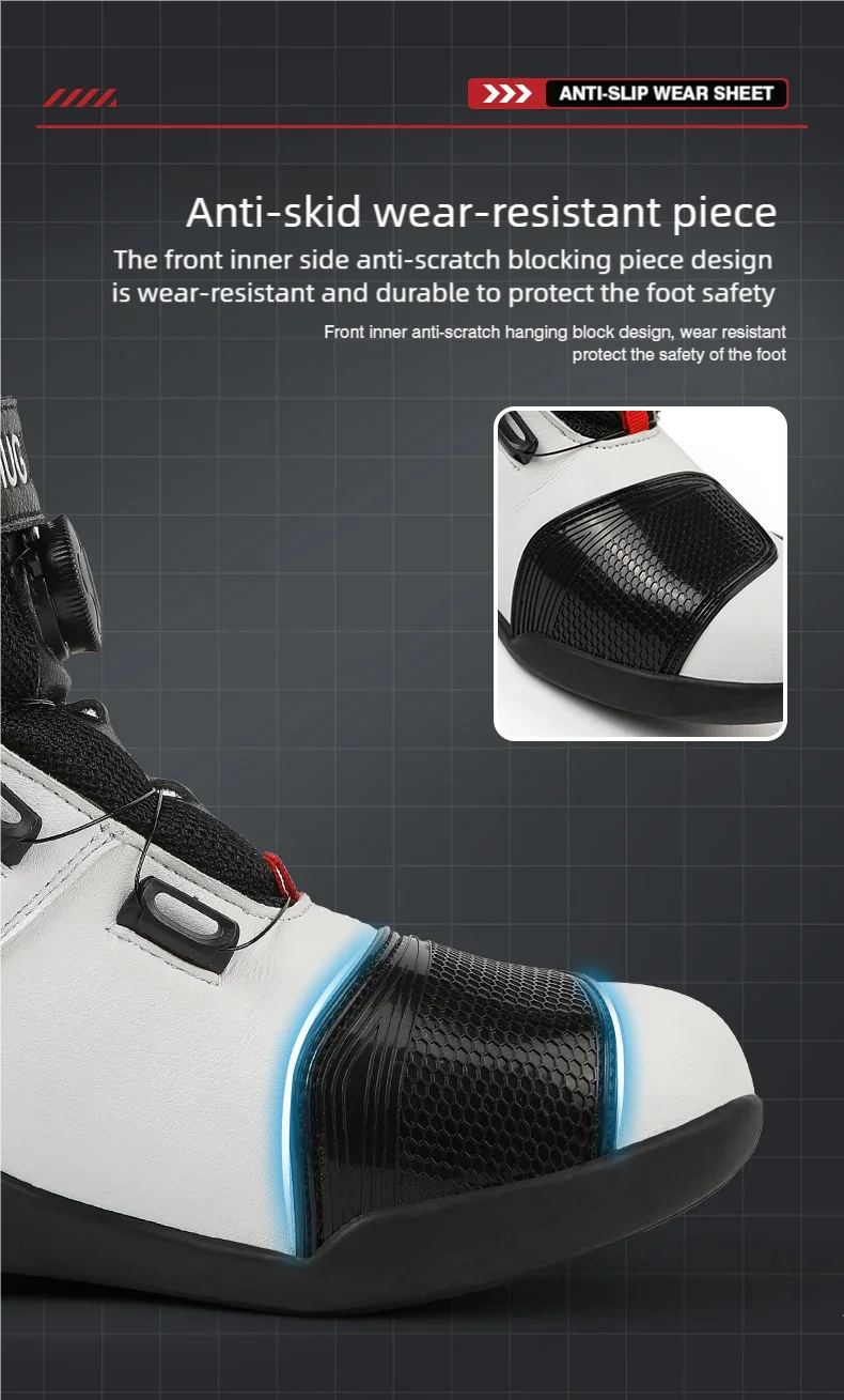 High-Top Motorcycle Boots