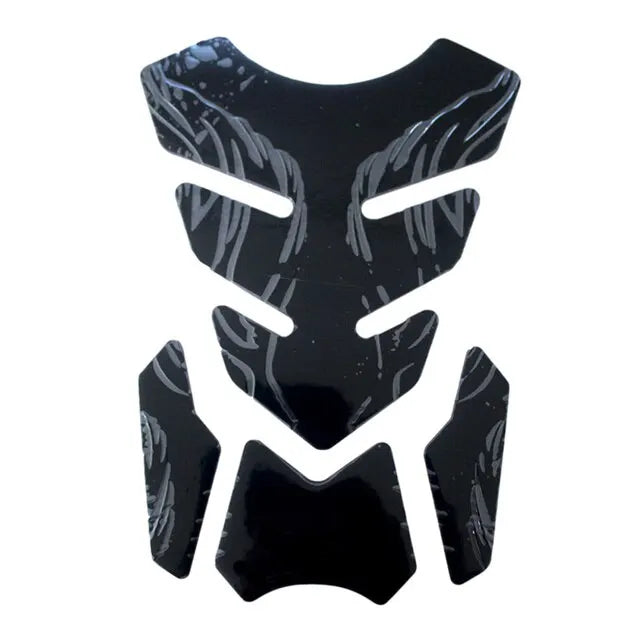 Motorcycle Tankpad Sticker Fishbone 3D Design