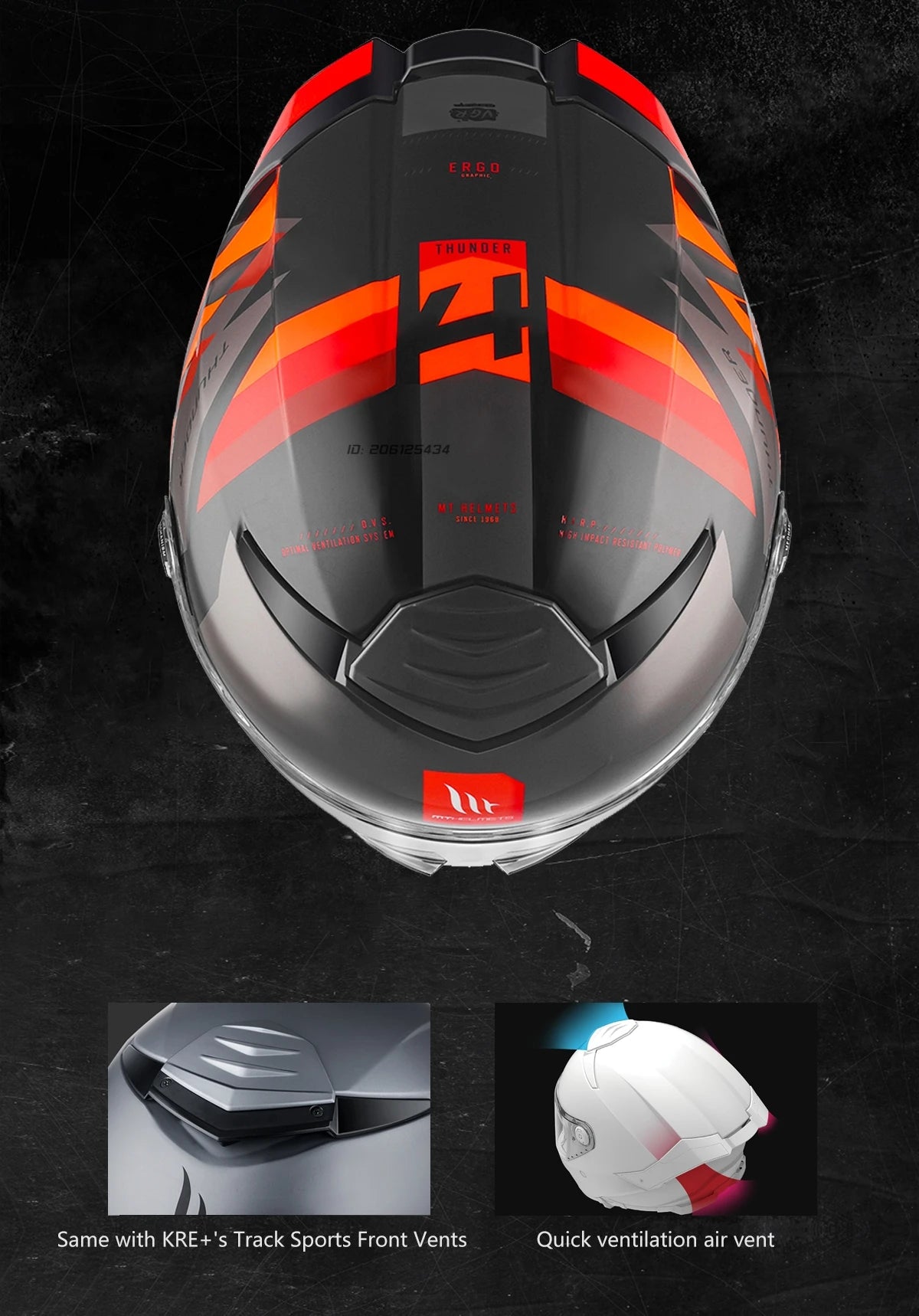 Full Face Motorcycle Helmet with Clear Visor