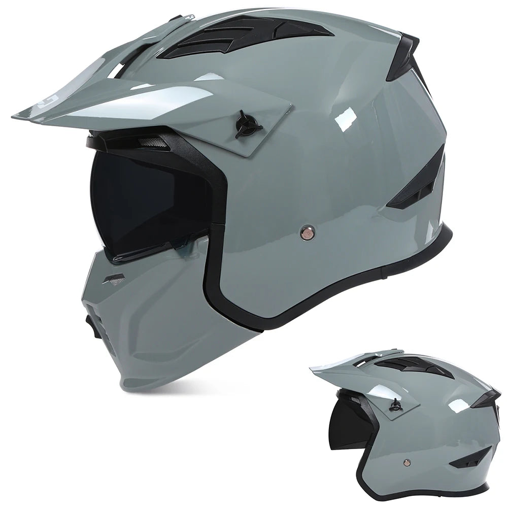 Premium Full Face Motorcycle Helmet with Detachable Design