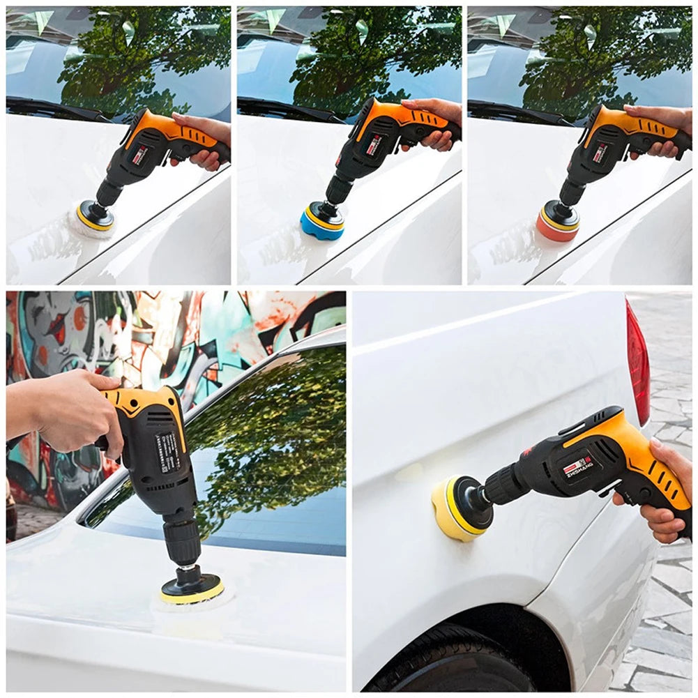 22-Piece Buffing Wool Pads Set for Car & Motorcycle Polishing