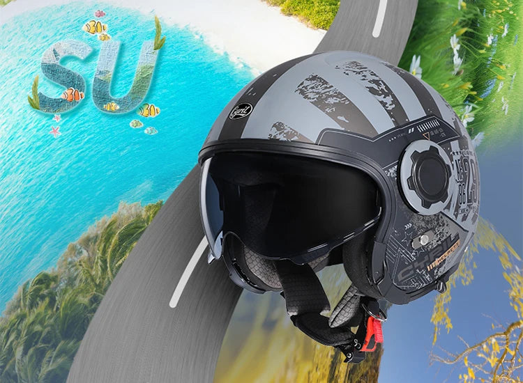 Retro Style Modular Motorcycle Helmet
