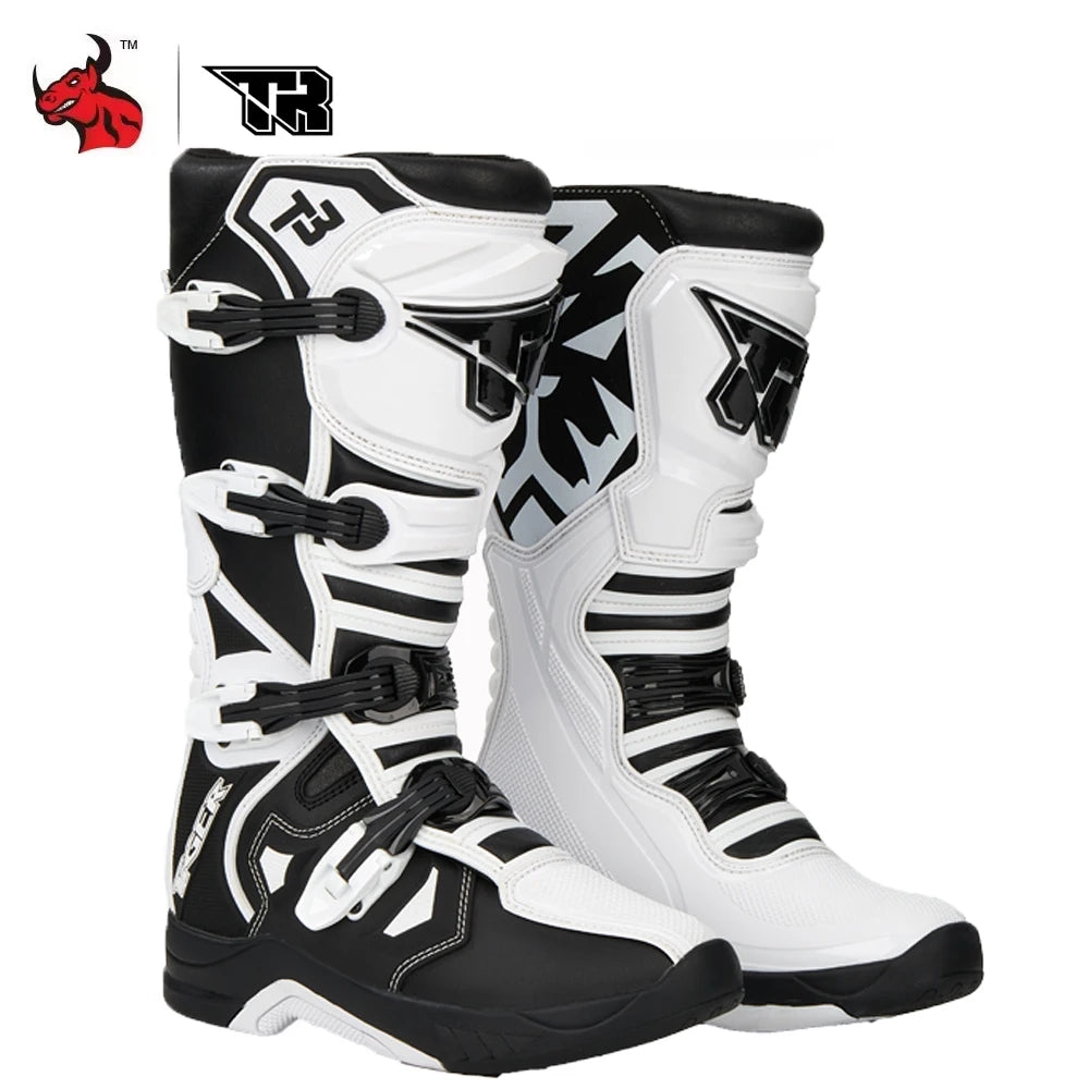 Professional Motocross Racing Long Boots