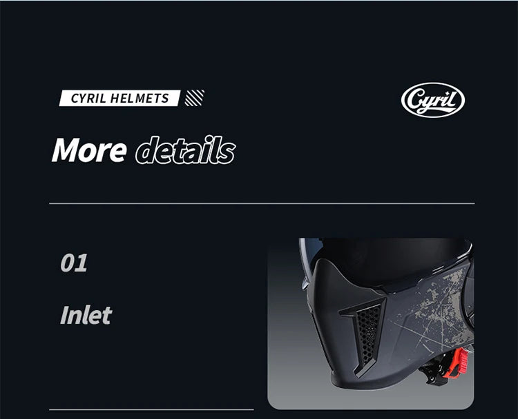 Retro Style Modular Motorcycle Helmet