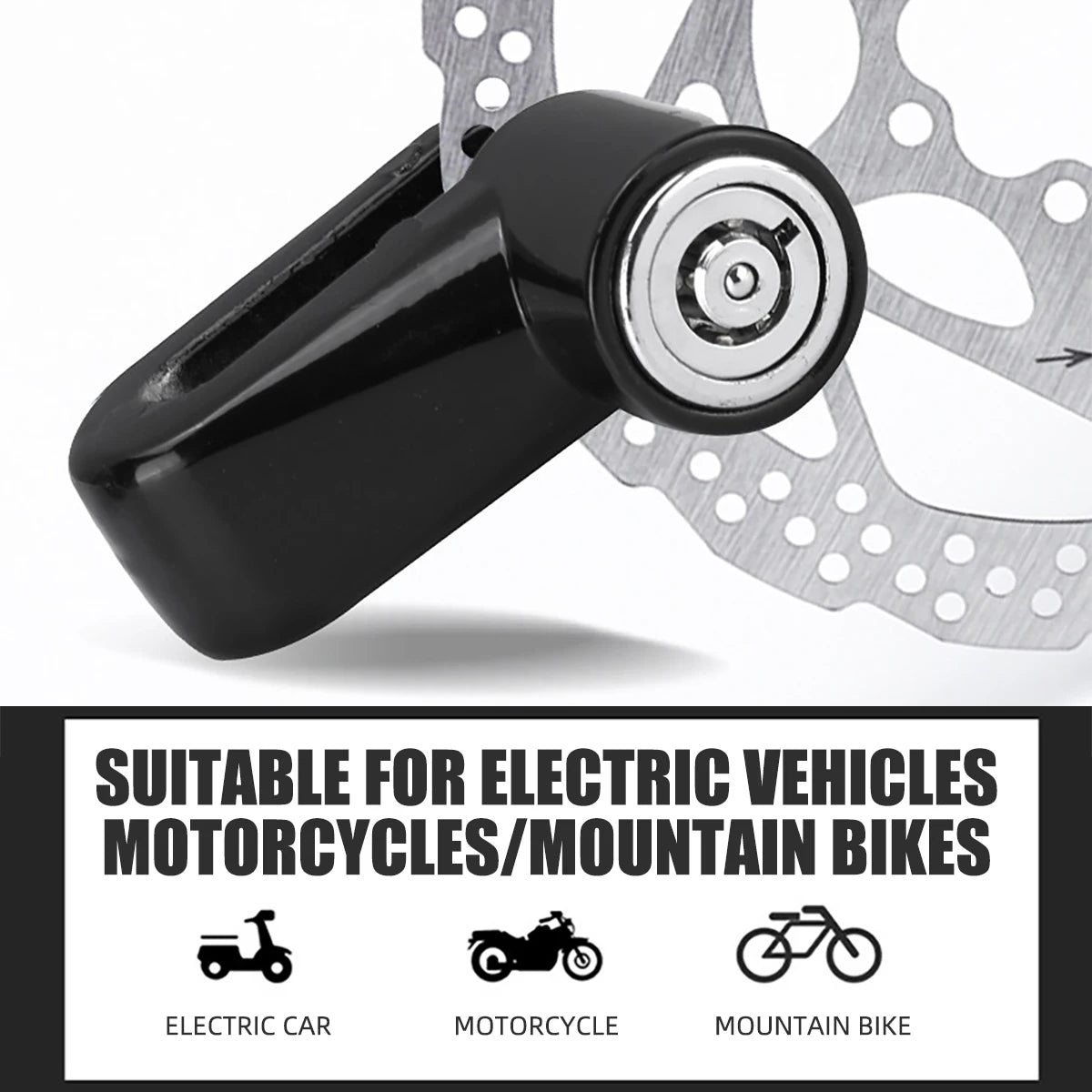 Heavy-Duty Motorcycle Disc Brake Lock