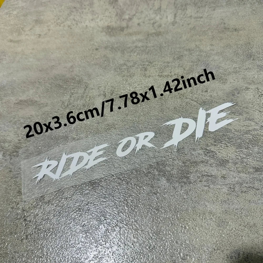 SC MOTO GN Ride or Die Helmet Decal
