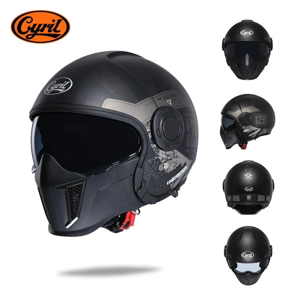 Cyril Motorcycle Helmet for Men and Women