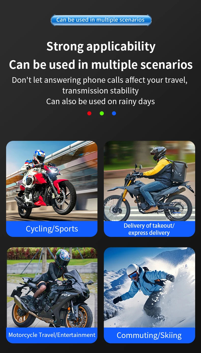 Bluetooth Motorcycle Headset