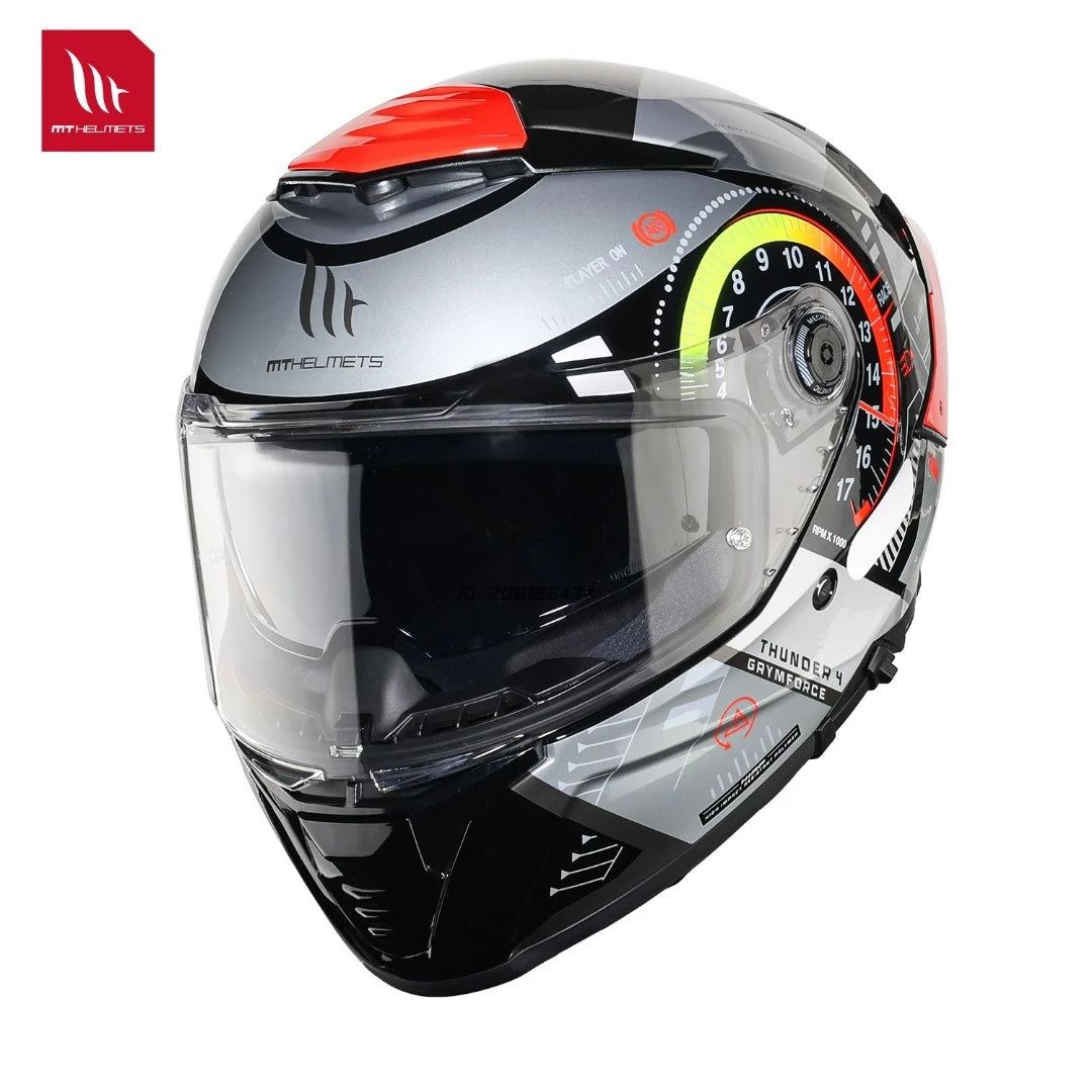 Full Face Motorcycle Helmet with Clear Visor