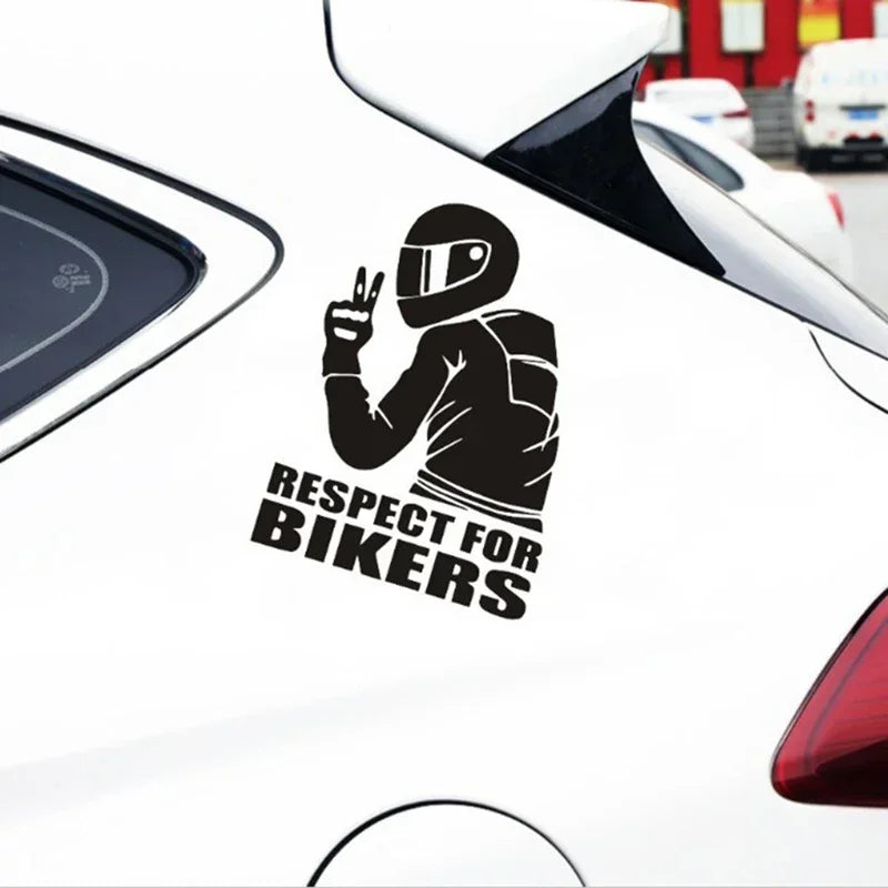 Respect Biker 3D Vinyl Sticker
