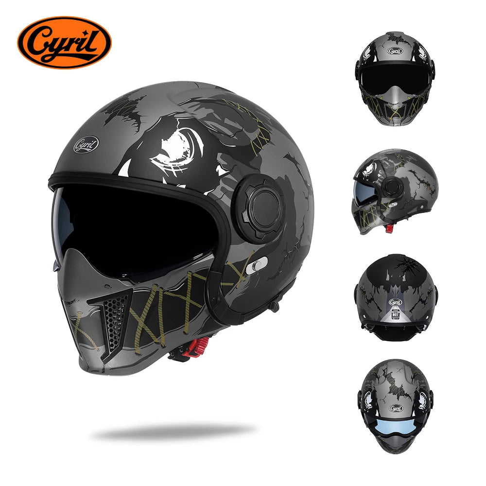 Cyril Motorcycle Helmet for Men and Women