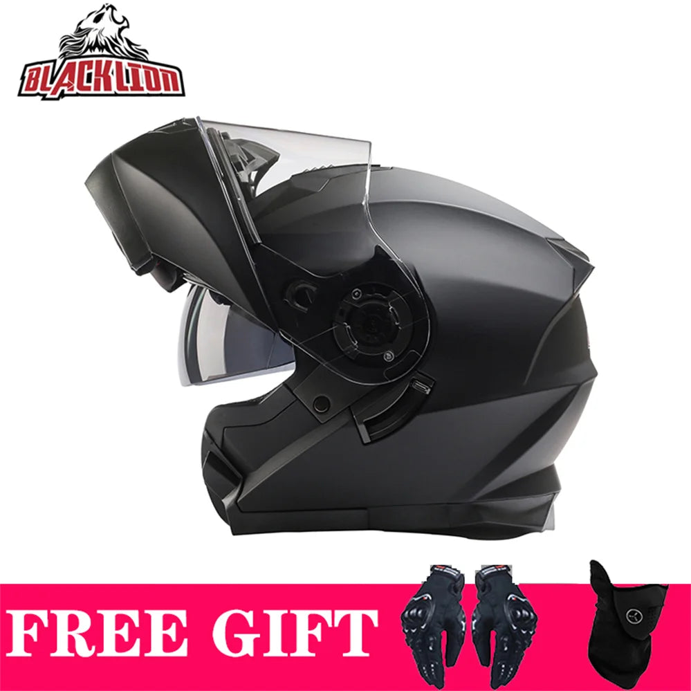 Double Visor Flip-Up Motorcycle Helmet