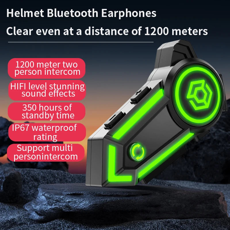Bluetooth Motorcycle Headset