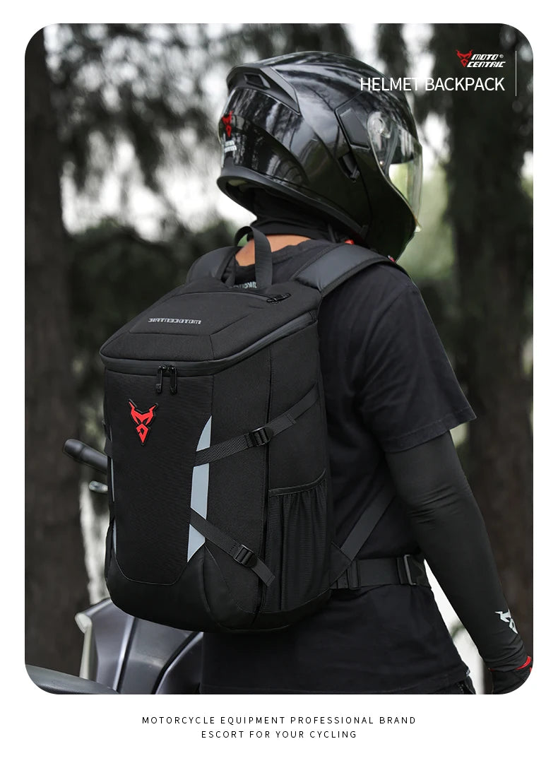 Reflective Waterproof Motorcycle Helmet Backpack