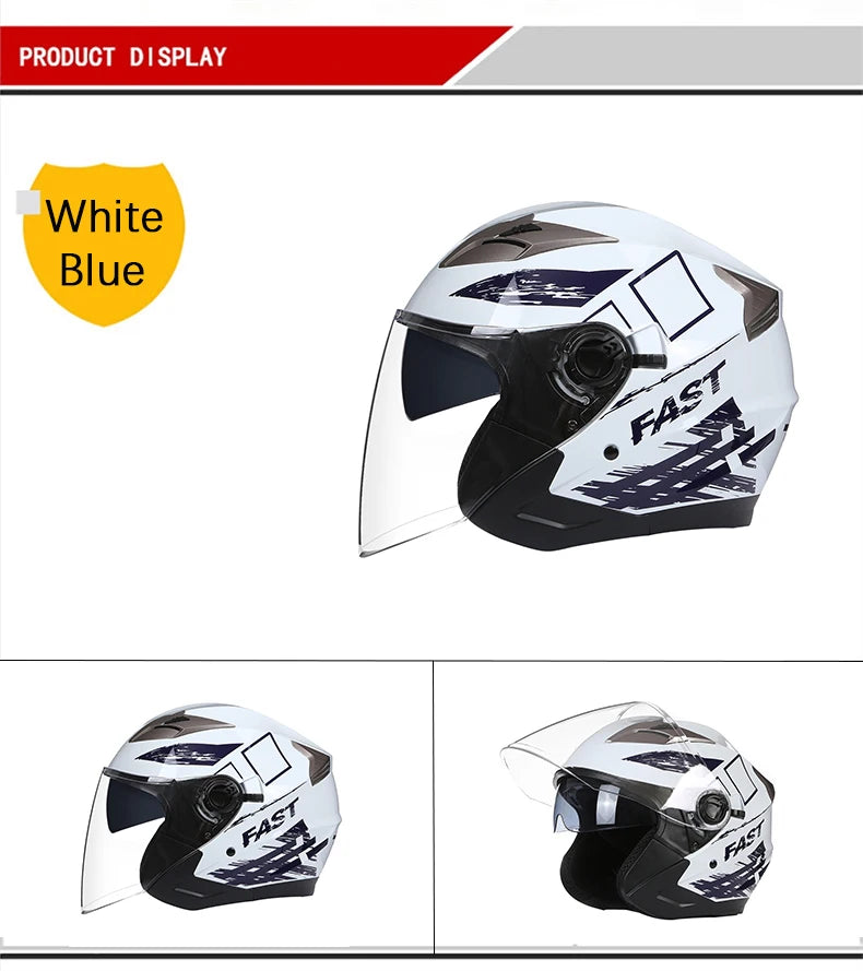 ECE Dot Approved Open Face Motorcycle Helmet