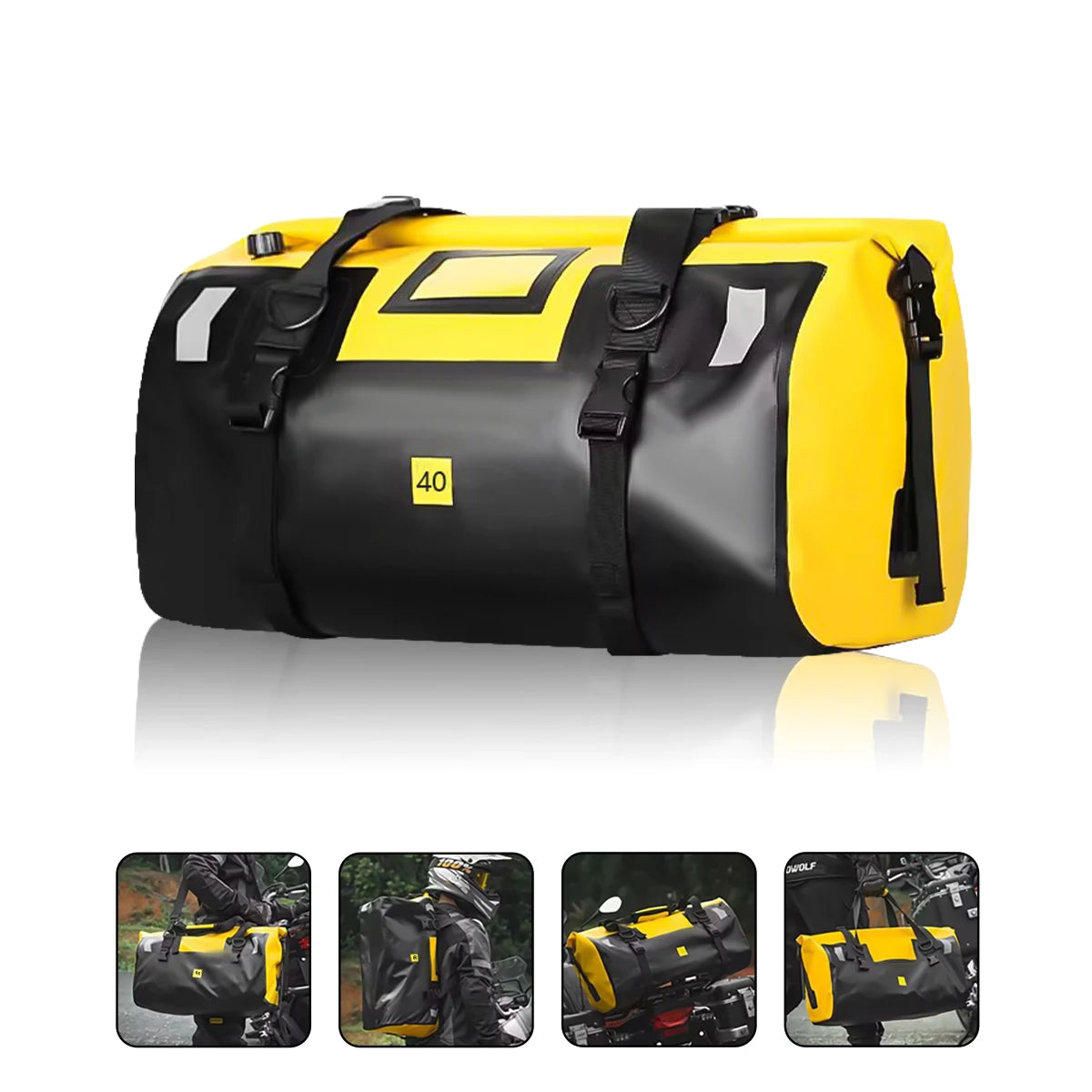 Waterproof Motorcycle Tail Bag 66L