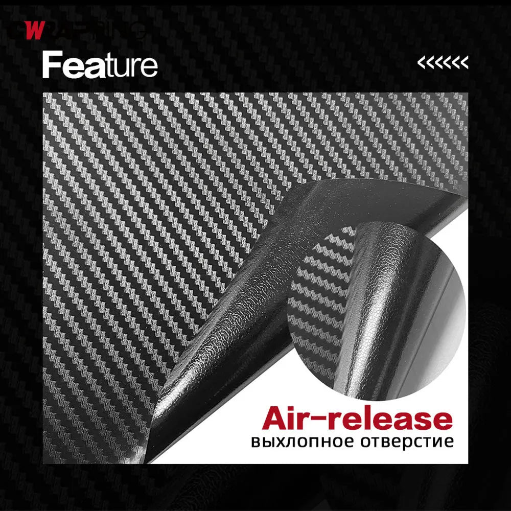 Carbon Fiber Vinyl Wrap Films - Glossy Matte Finish
