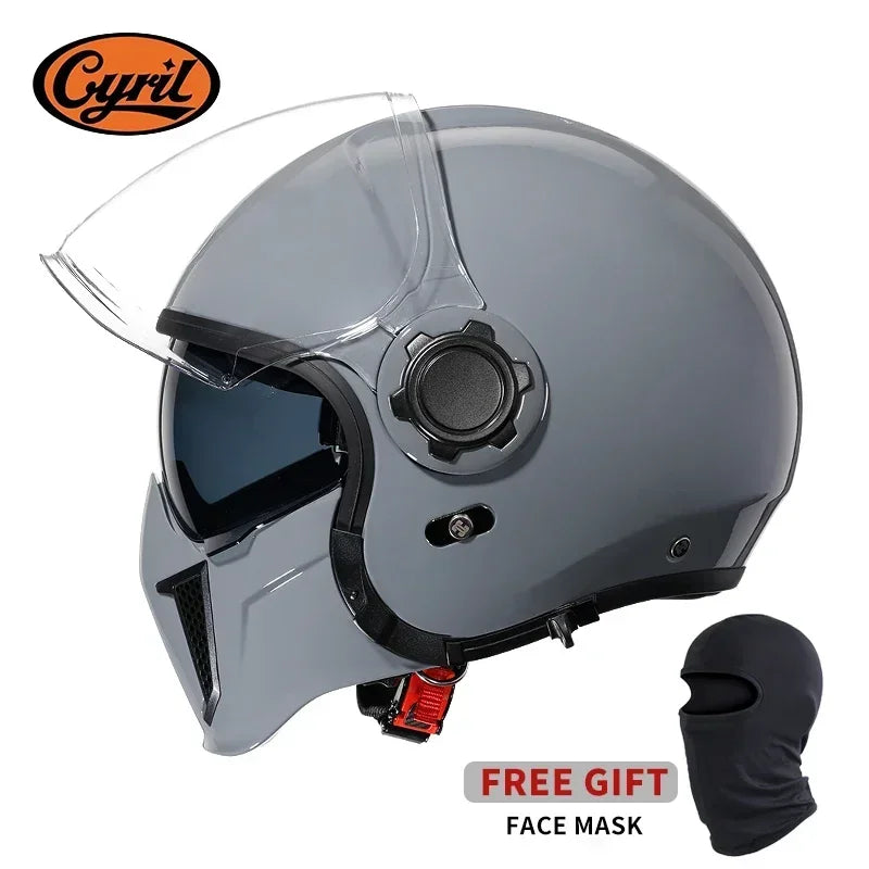 Retro Style Modular Motorcycle Helmet