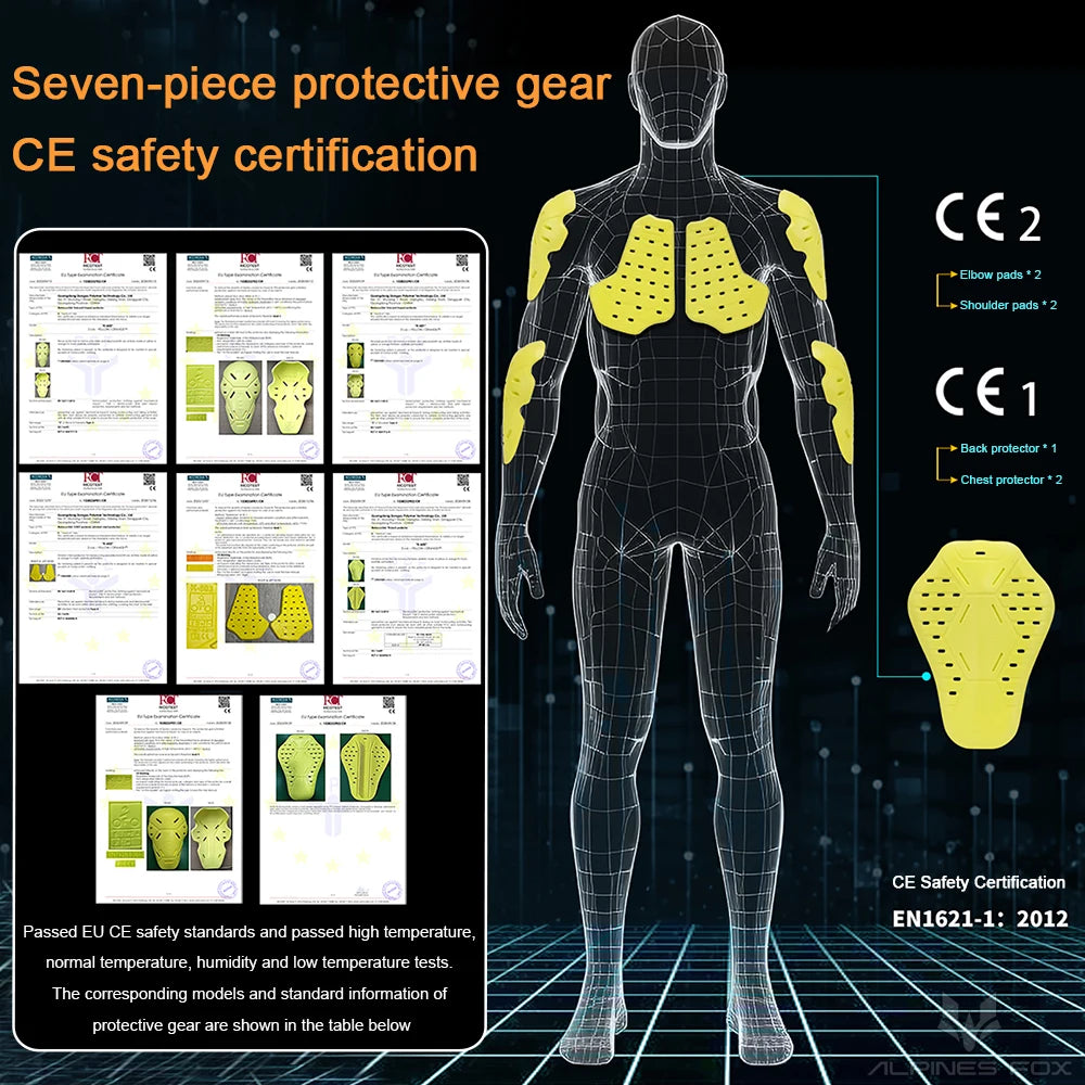 Summer Motorcycle Jacket with CE Armor Protection