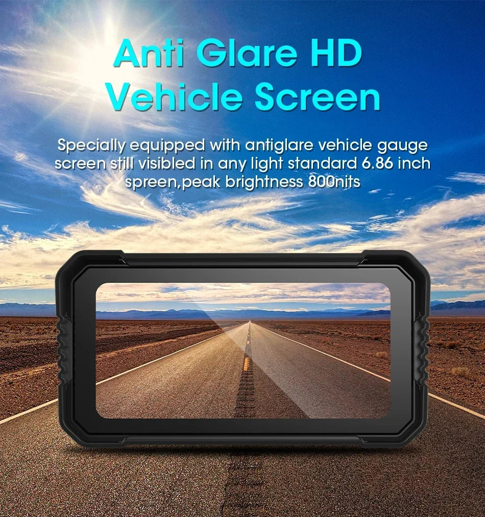 motorcycle touch screen GPS navigation system