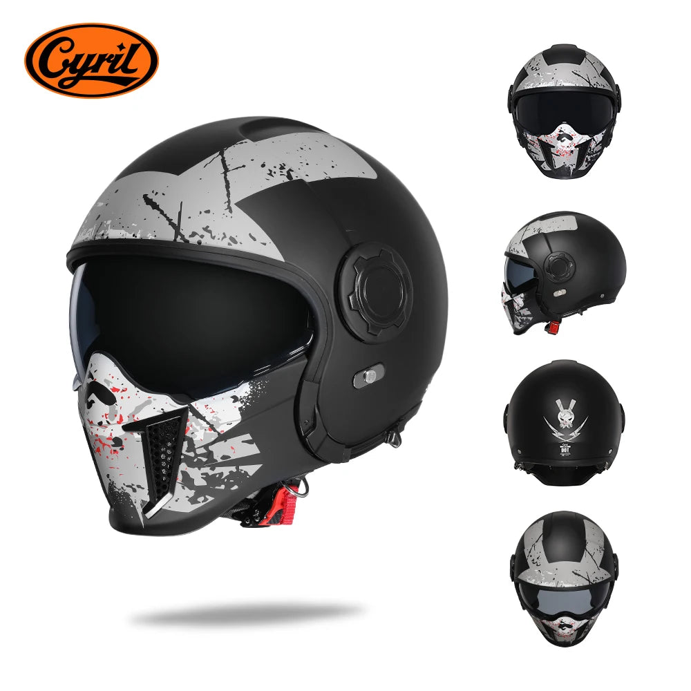 Cyril Motorcycle Helmet for Men and Women