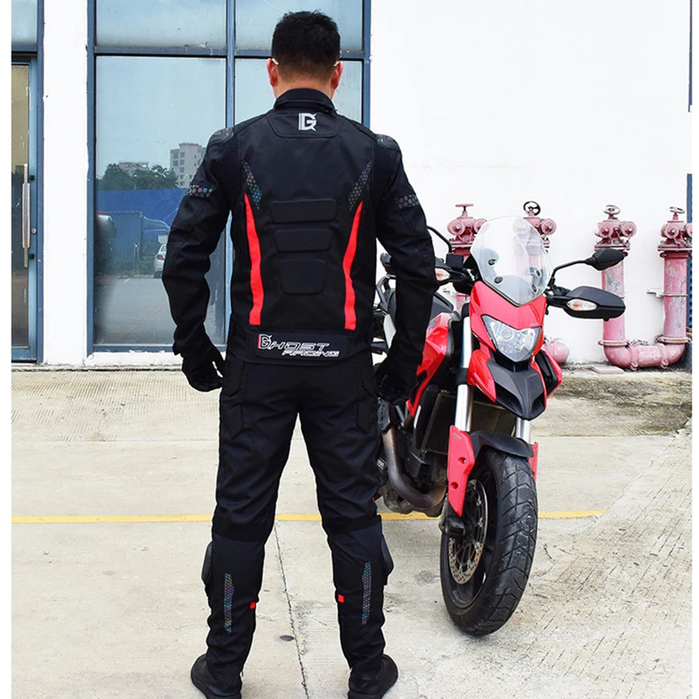 Men's Racing Motorcycle Jacket – Waterproof, Insulated