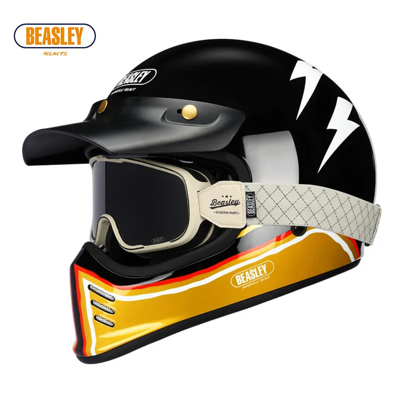 BEASLEY ECE DOT Bluetooth Electric Motorcycle Helmet