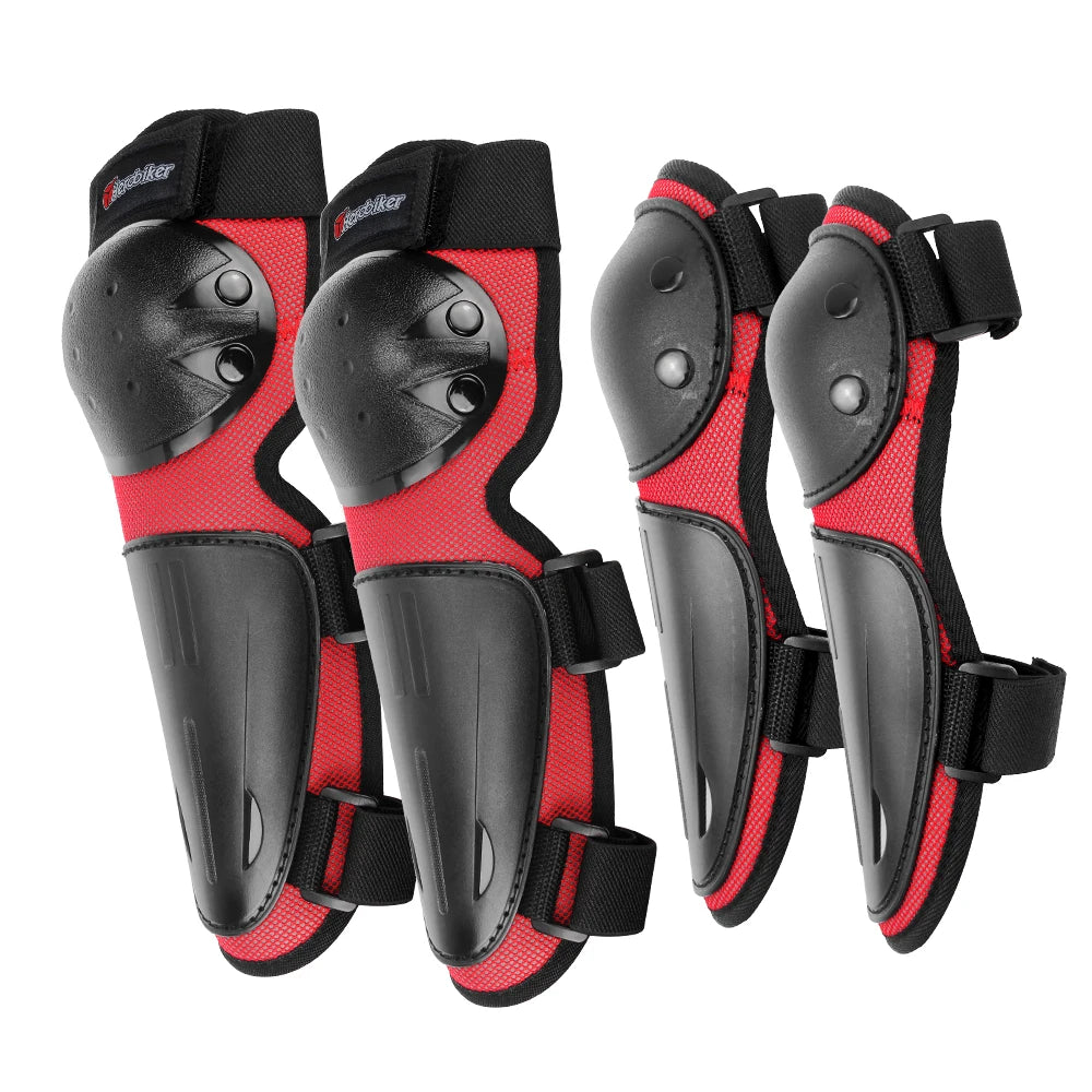 Kids Motorcycle Armor Vest Set with Elbow and Knee Pads